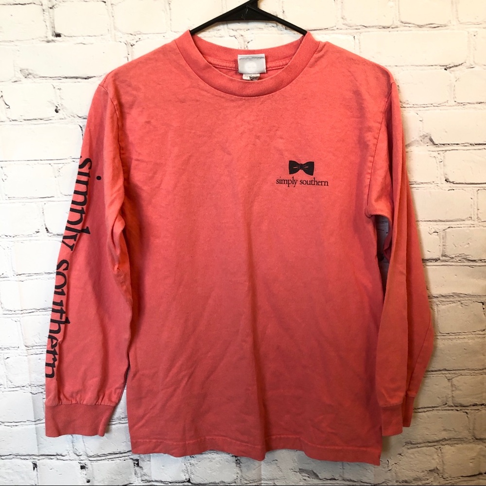 Simply Southern bow tie long sleeved t-shirt - Picture 2 of 6